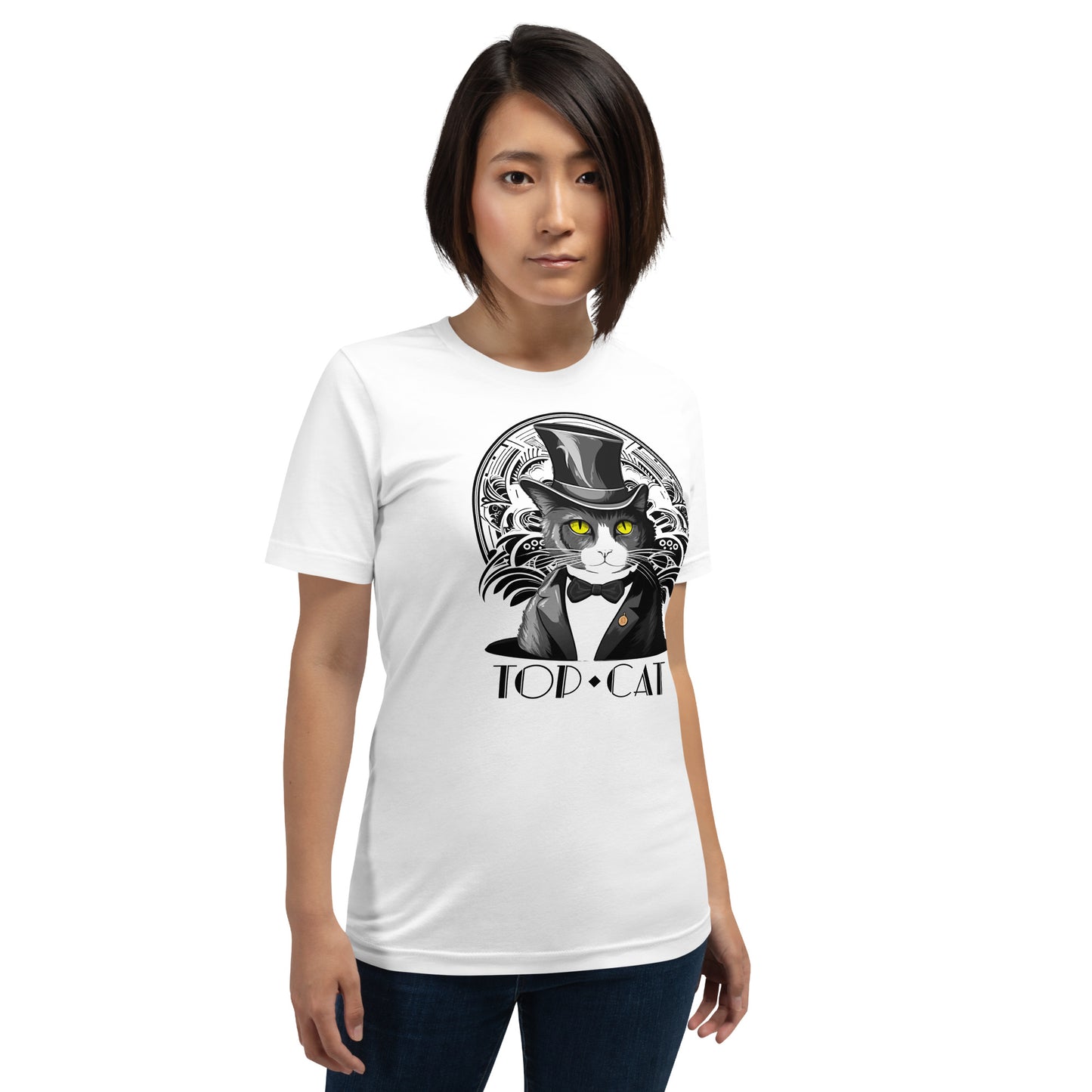 Top Cat White Unisex T-Shirt