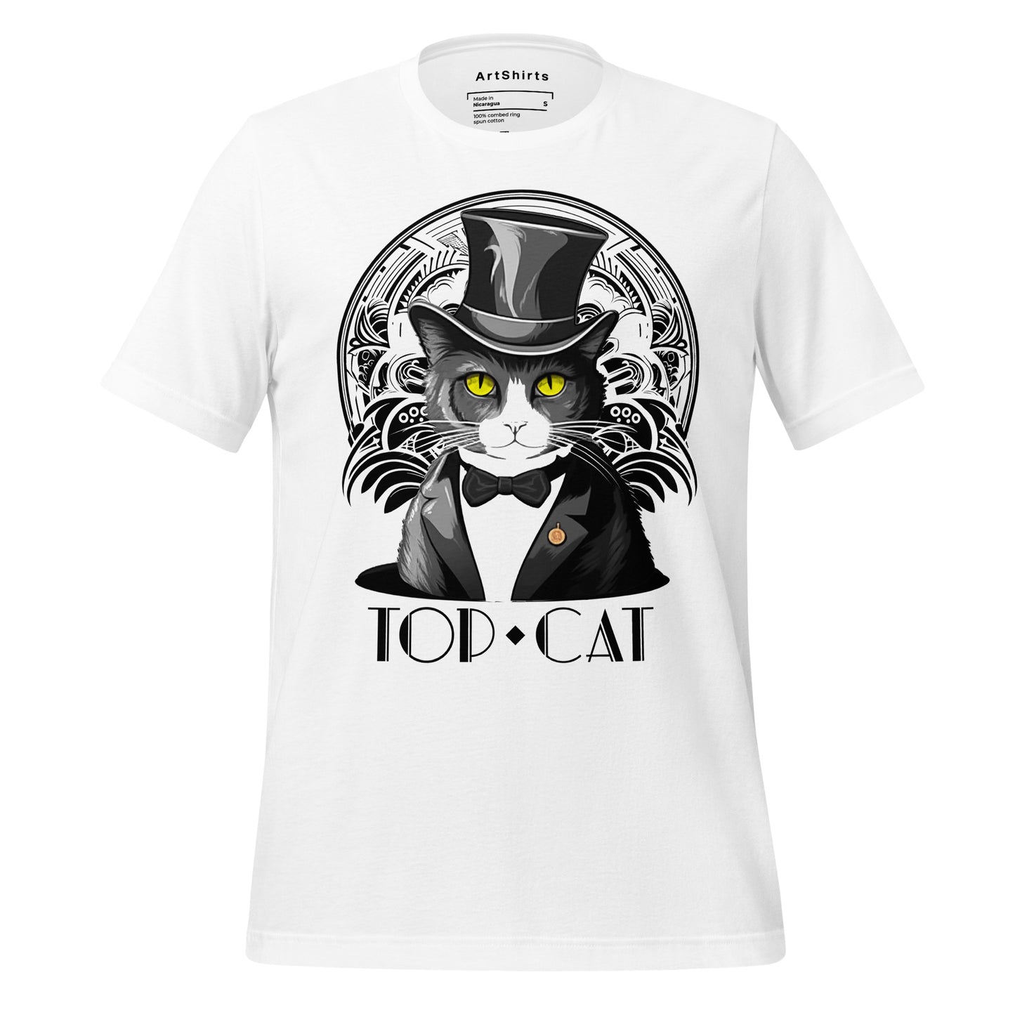 Top Cat White Unisex T-Shirt