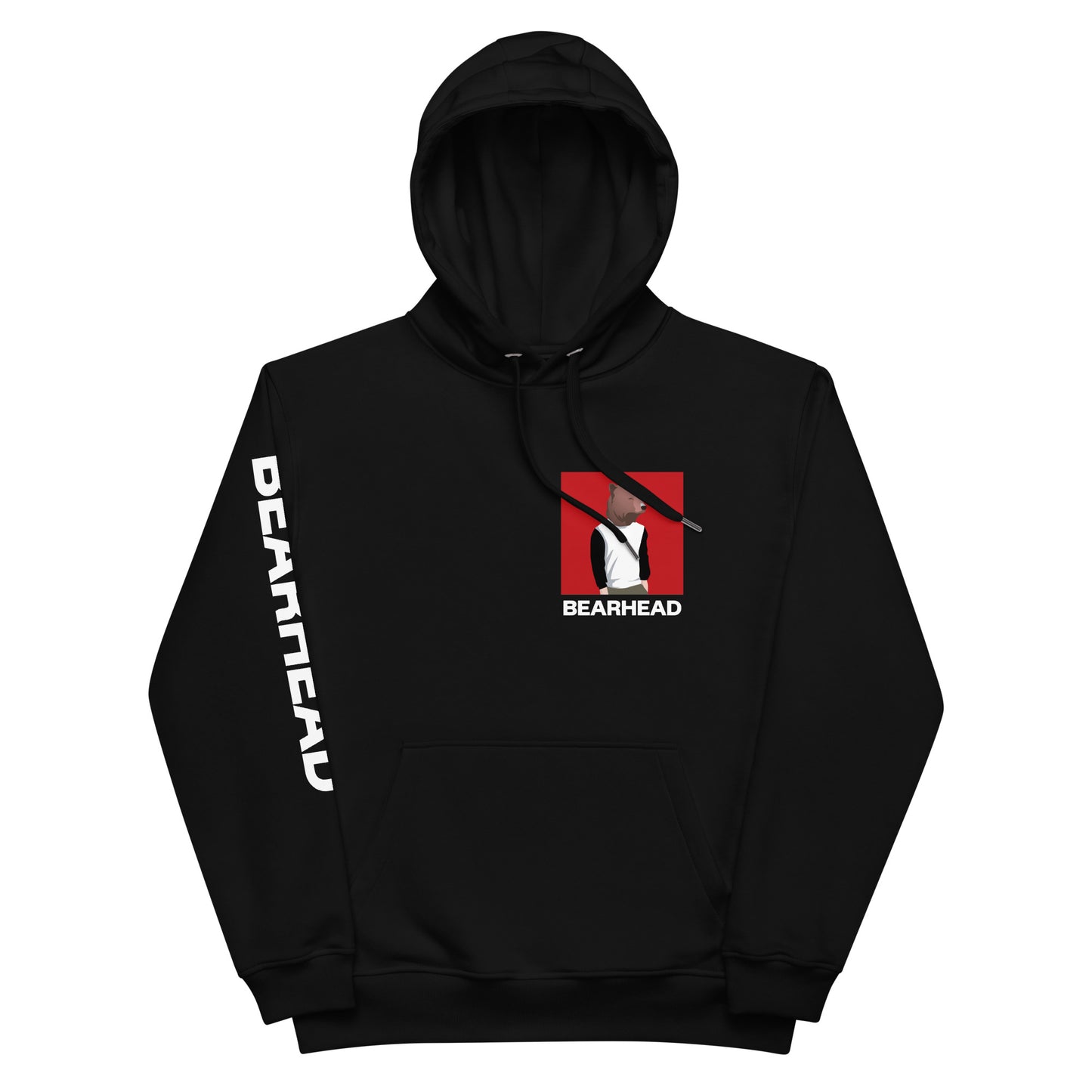BEARHEAD Black Premium eco hoodie 3XL