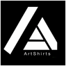 Art Shirts Black and White Logo