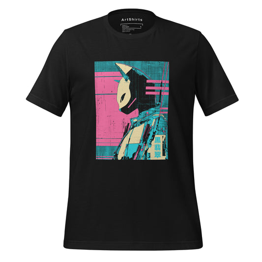 Black Jade Cyberpunk Cat Unisex T-Shirt
