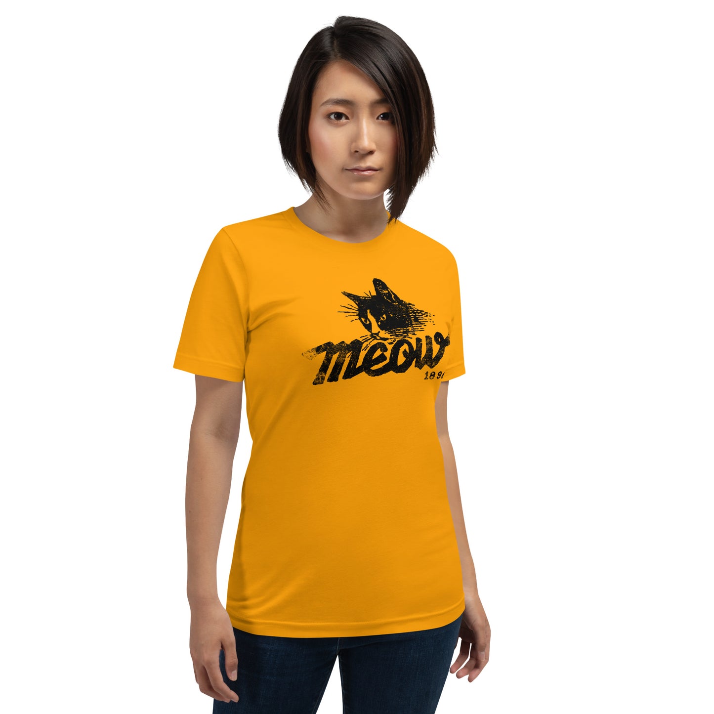 Vintage Cat Head Unisex t-shirt