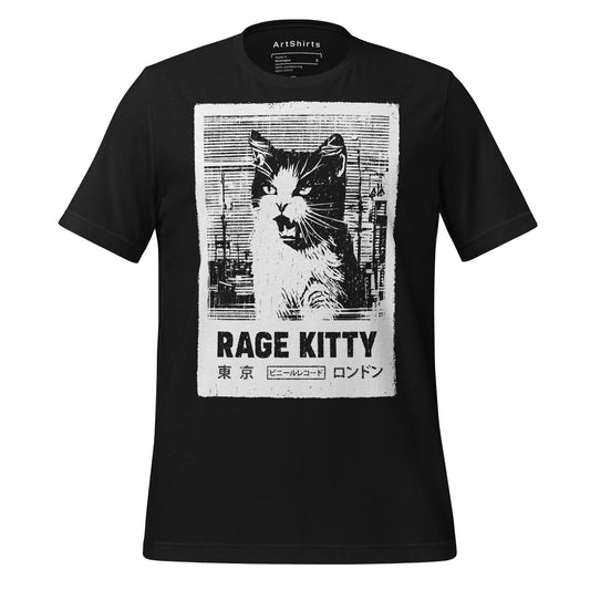 Rage Kitty Original Vintage Poster Unisex T-Shirt