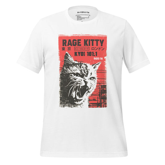 Rage Kitty Radio Poster Unisex T-Shirt