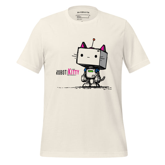 Pink Robot Kitty Unisex T-Shirt