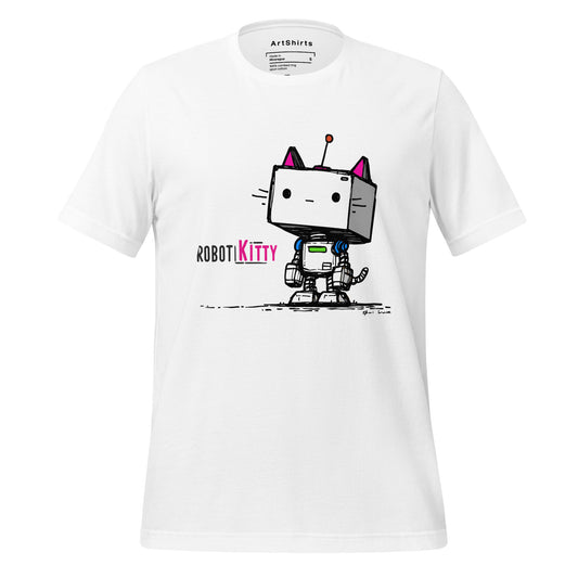 Pink Robot Kitty Unisex T-Shirt