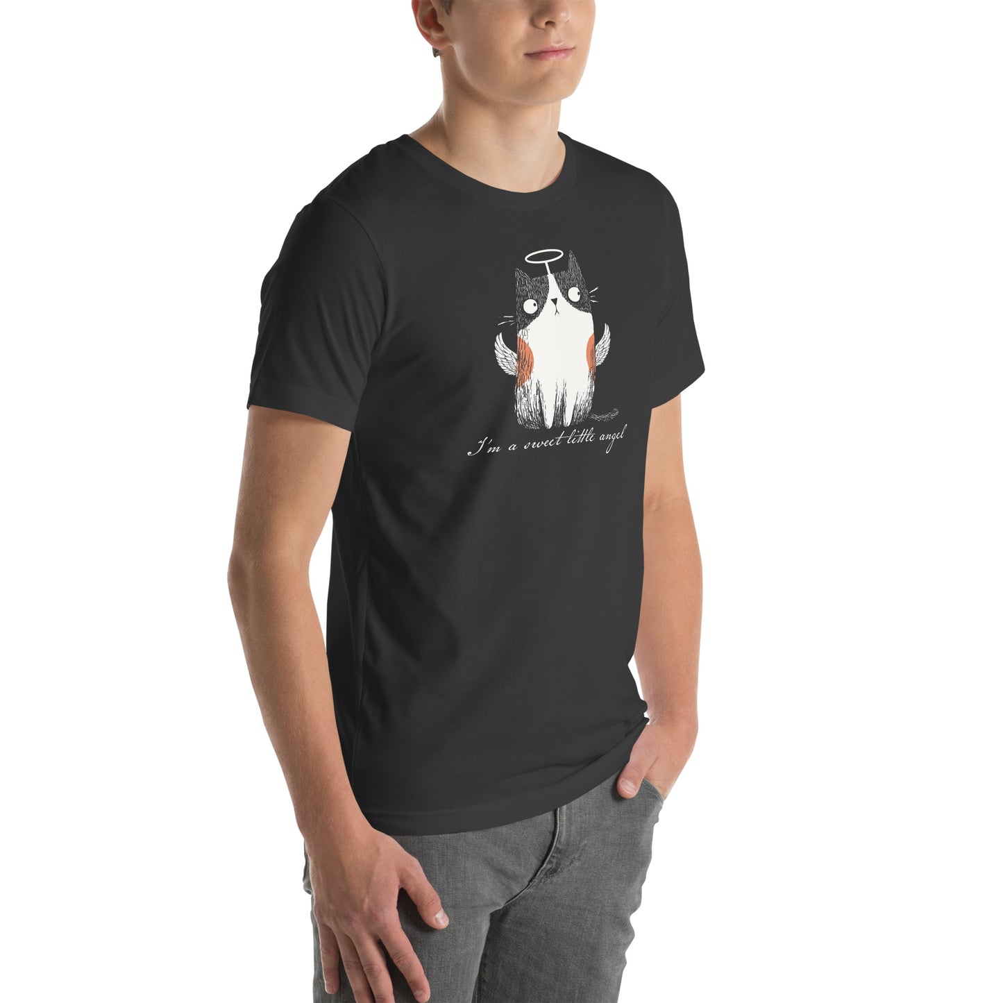 Sweet Little Angel Cat Unisex T-Shirt
