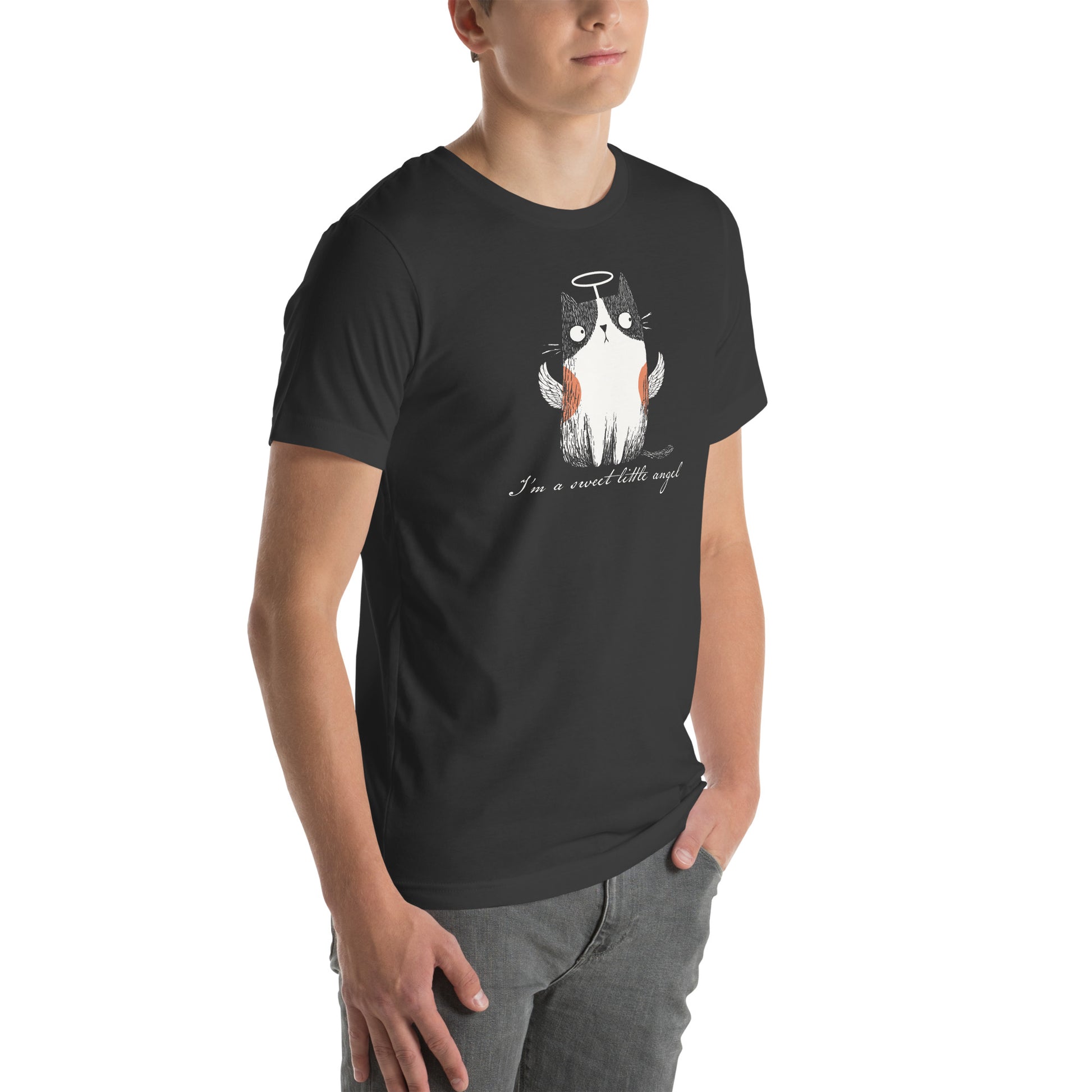 Sweet Little Angel Cat Unisex T-Shirt