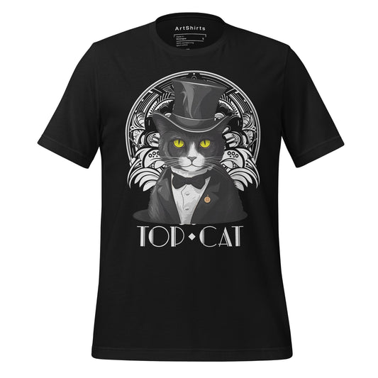Top Cat Black Unisex T-Shirt
