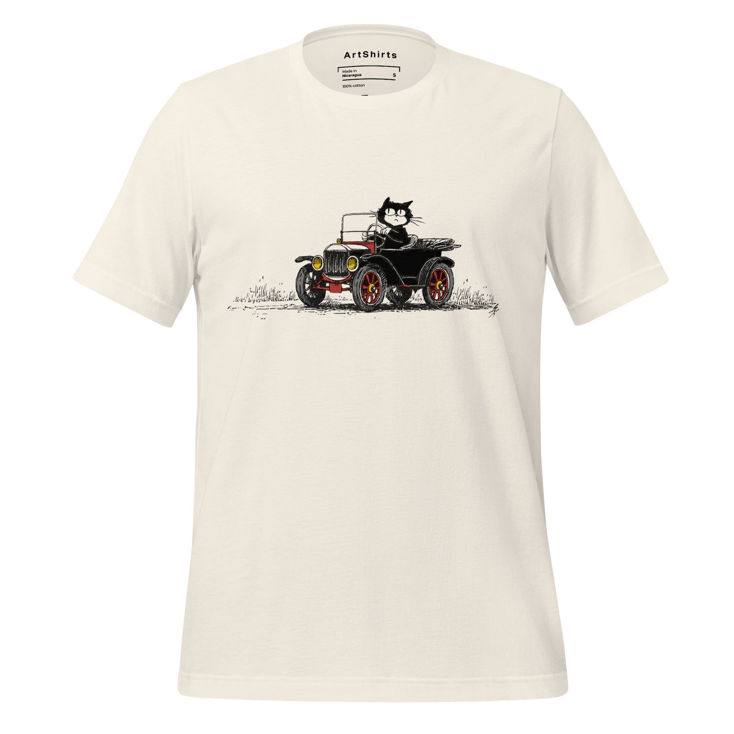 Driving Cat Unisex T-Shirt