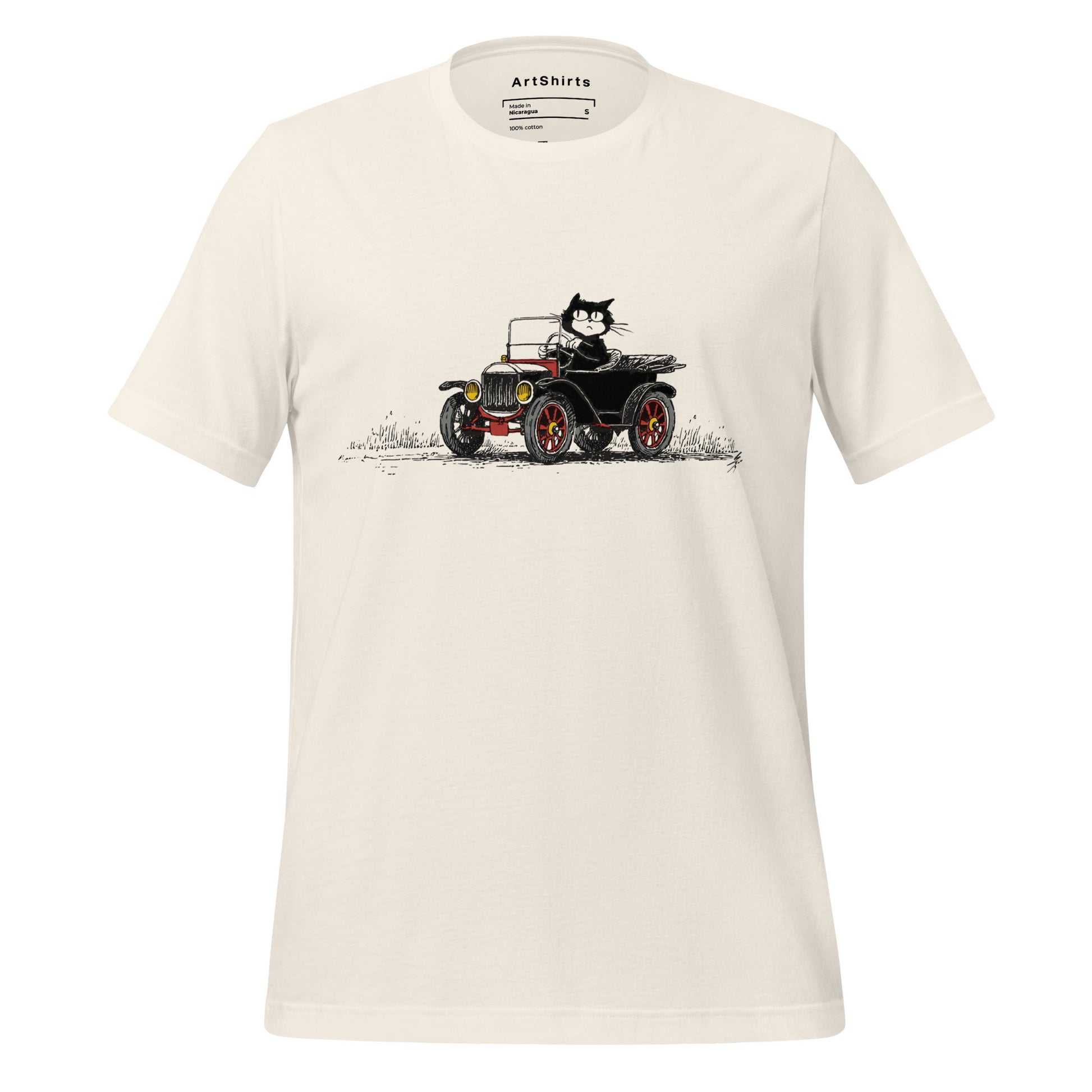 Driving Cat Unisex T-Shirt