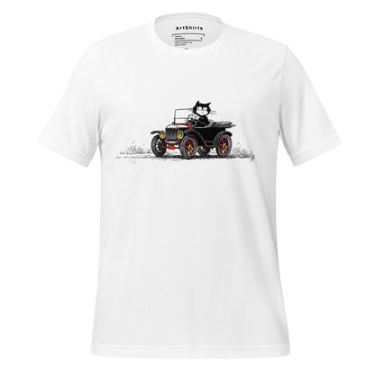 Driving Cat Unisex T-Shirt
