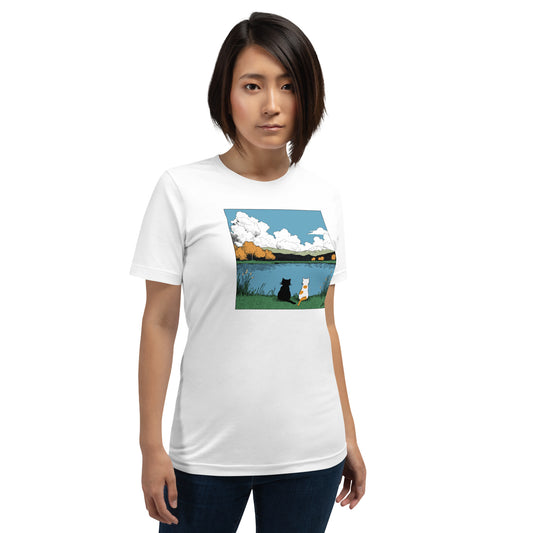 Cats on the Lake Unisex T-Shirt