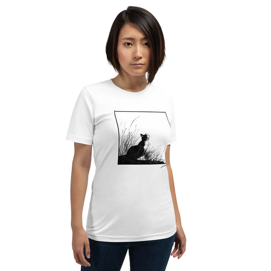 Gazing Cat Unisex T-Shirt