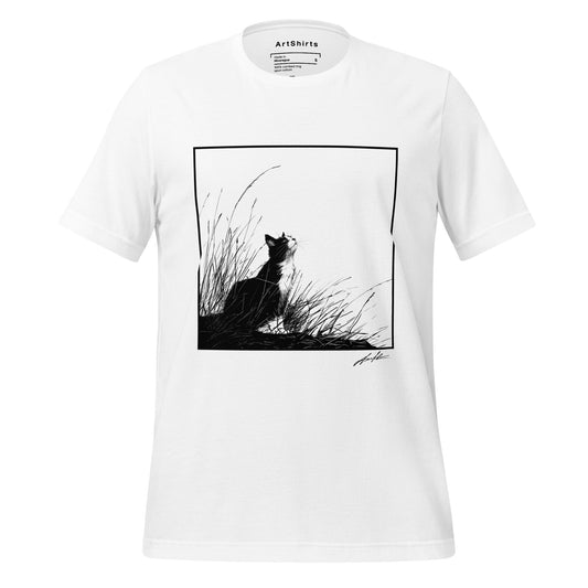 Gazing Cat Unisex T-Shirt