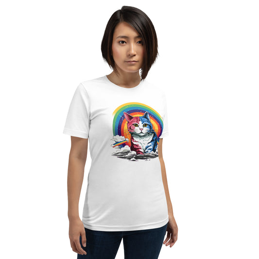Mystical Rainbow Kitty Unisex T-Shirt