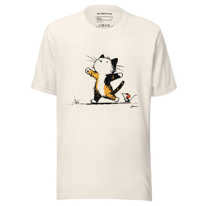 Cat & Mouse Wandering Unisex T-Shirt
