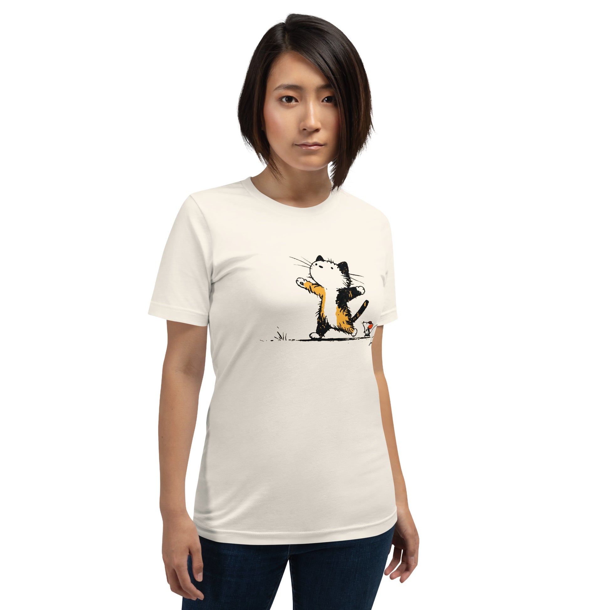 Cat & Mouse Wandering Unisex T-Shirt