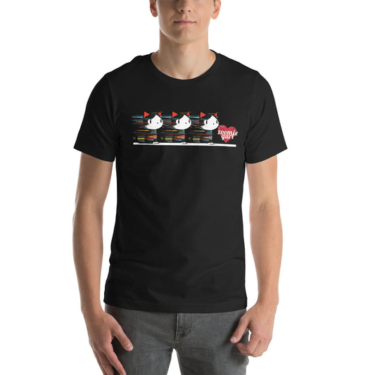 Zoomie Gurl In Motion Unisex T-Shirt Black