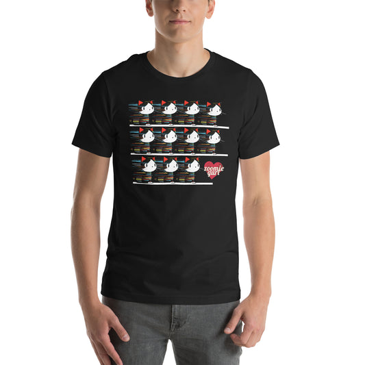 Zoomie Gurl Montage Unisex T-Shirt Black
